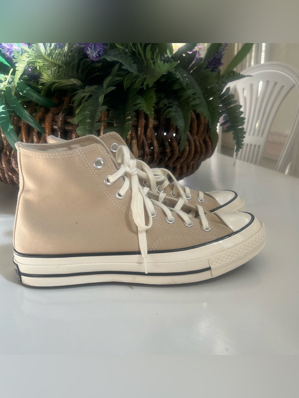 Converse Chuck 70 NWOB Vintage canvas High Top Sneakers Oat Milk AO3446C NEW